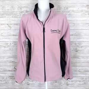 Soaring Eagle Casino Womens Fleece Jacket L Pink Black 133A
